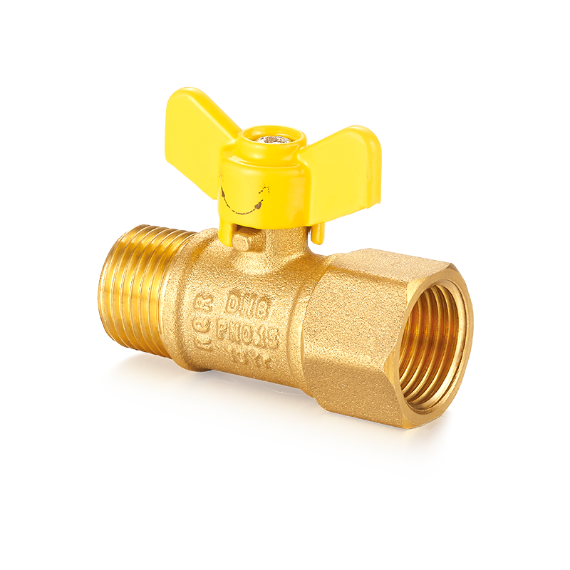 Válvula esfera de latão YH-205 com alça borboleta （F/M）